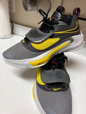 Nike Zoom Freak NBA Basketball Shoes DA0694 Iron Grey Black Mens 12 excellent